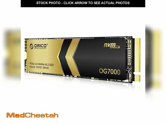 Lot 74-12606195 - ORICO OG7000 4TB PCIe Gen4 NVMe SSD, Up to 7400MB/s, 8-Channel Controller, Graphene Thermal Solution...