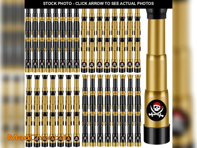 Lot 74-14146438 - Deekin 24 Pcs Pirate Telescope Toy for Kids Pirate Birthday Toddler Telescope Spyglass Mini Treasure...