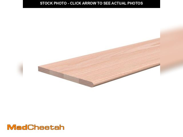 Lot 74-12554033 - Stair Parts 3/4 in. x 11-1/2 in. x 48 in. Red Oak Stair Tread - UNUSED