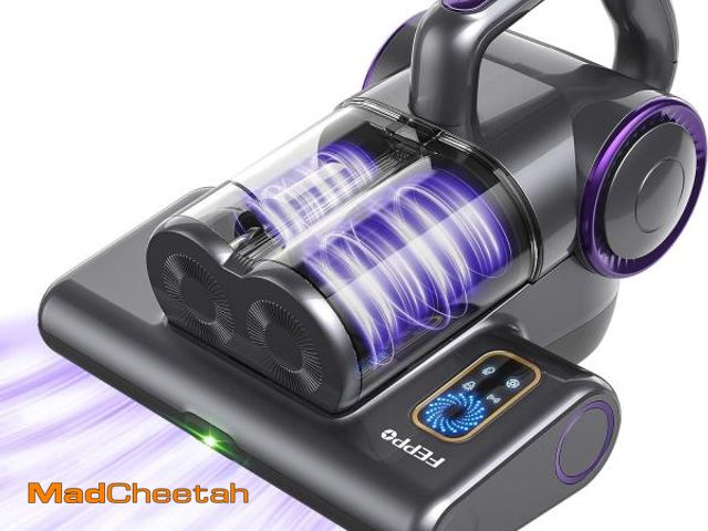 Lot 74-12326222 - FEPPO Mattress Vacuum Cleaner, 16Kpa Bed Vacuum Cleaner with 253.7nm UV-C Light, 140ÃÂ°F Heat, HEPA...
