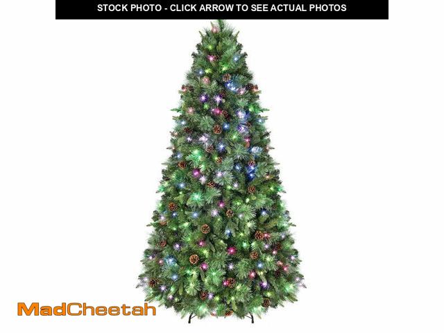 Lot 74-12888533 - Alupssuc 9ft Prelit Artificial Hinged Christmas Pine Tree with Remote Control, Upgraded Version with...