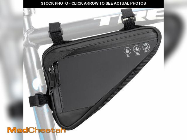 Lot 74-14304037 - WOTOW Bike Frame Storage Bag, Water Resistant Reflective Bicycle Triangle Bag with Two Side Pockets,...