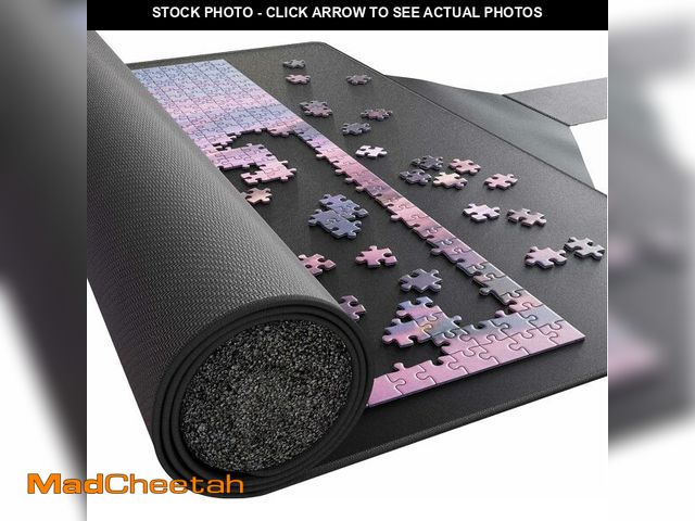 Lot 74-13836220 - Premium Puzzle Mat - 37 x 59 Inches - Up to 3000 Pieces - Jigsaw Puzzle Roll Up Mat - Non Slip Rubbe...