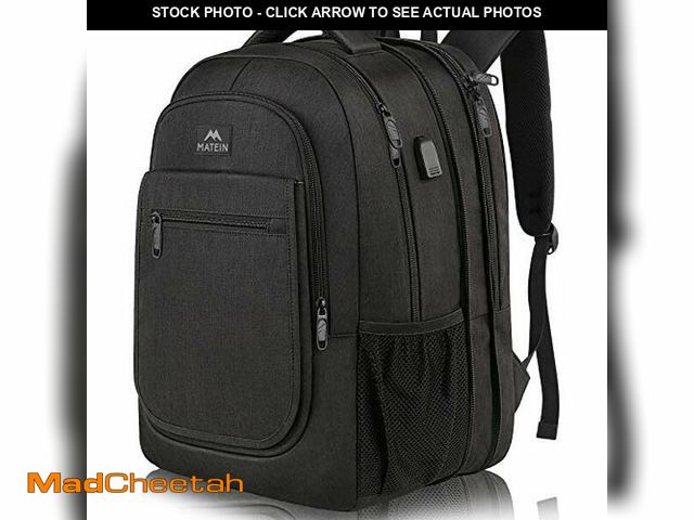 Lot 74-10956155 - MATEIN Travel Backpack for Men, Expandable Laptop Backpack with USB Charging Port,Anti Theft Busines...