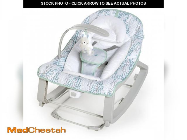 Lot 74-12526435 - Ingenuity Keep Cozy 3-in-1 Vibrating Infant &amp; Toddler Baby Bouncer and Rocker Chair, Gray - USED