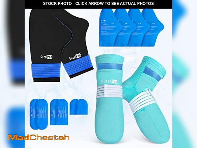 Lot 74-12332277 - SuzziPad Cold Gloves and Socks for Chemotherapy, Chemo Ice Packs for Hands and Feet, Cooling Care Pa...