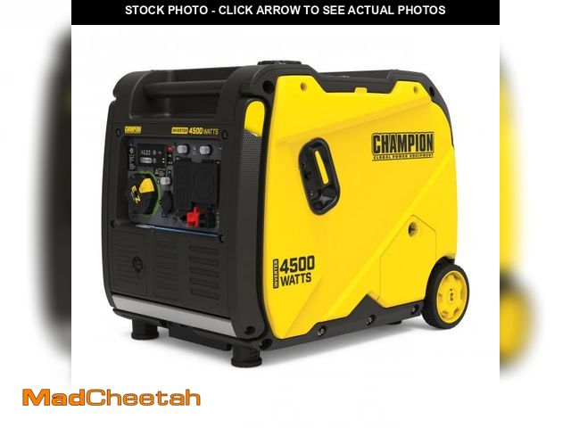 Lot 74-12541273 - Champion Power Equipment 4500-Watt RV Ready Portable Inverter Generator with Quiet Technology and CO...
