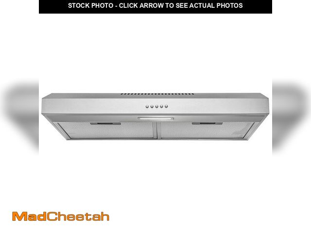 Lot 74-12850889 - AKDY RH0336CFL Range Hood, 30", Stainless Steel - UNUSED