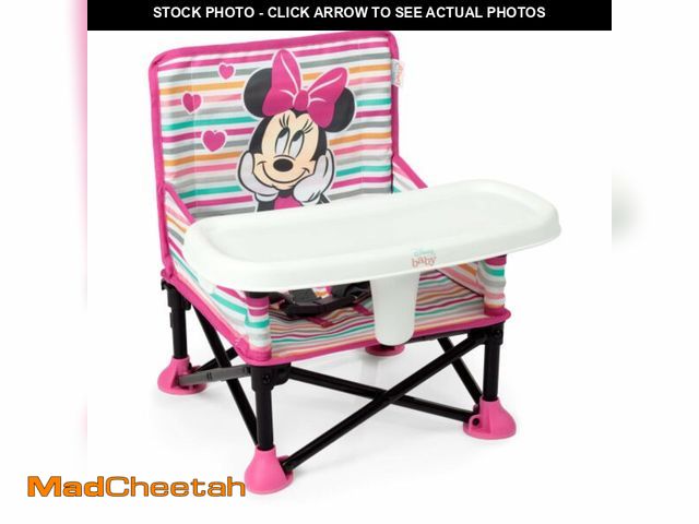 Lot 74-14278799 - Bright Starts Disney Minnie Mouse Pop 'N Sit Portable Booster, Indoor/Outdoor Use, Floor Seat with F...