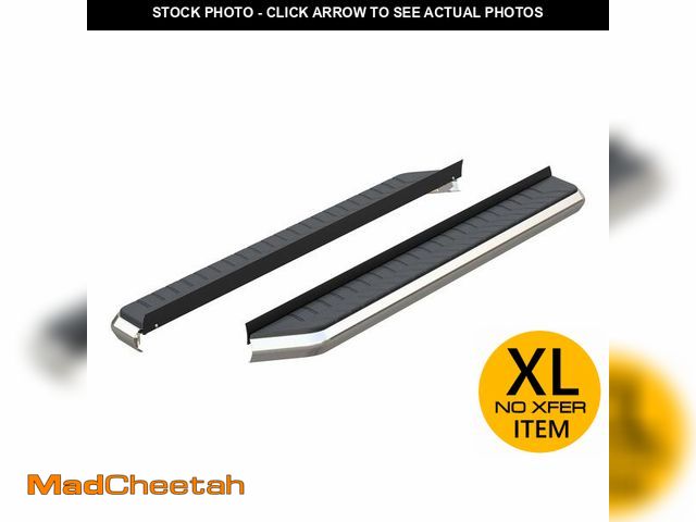Lot 74-12572282 - ARIES 2051876 AeroTread Running Boards 5 in. Polished Stainless Aluminum Mounting Brackets Sold Sepa...