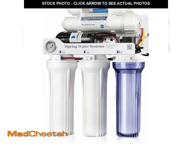 Lot 74-12827901 - iSpring RCC1DP Tankless RO/DI System, 5 Stage De-ionization Reverse Osmosis Water Filter, High Perfo...