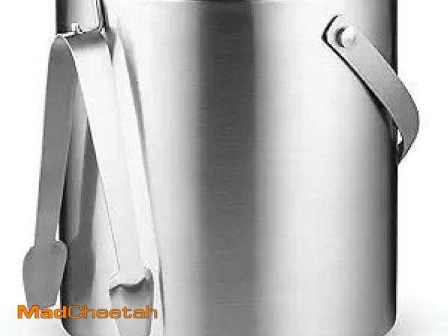 Lot 74-12127465 - FineDine Double-Wall Stainless Steel Insulated Ice Bucket With Lid &amp; Ice Tong [3 Liter] Included...