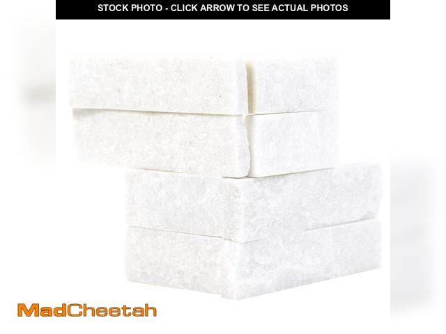 Lot 74-14606035 - MSI Arctic White Ledger Corner 6 in. x 6 in. Splitface Marble Wall Tile (2 sq. ft./ Case) QARCWHI66C...