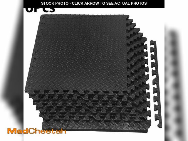 Lot 74-12766725 - FIXTECH Puzzle Exercise Mat, EVA Interlocking Foam Floor Tiles For Home Gym, Mat For Home Workout Eq...