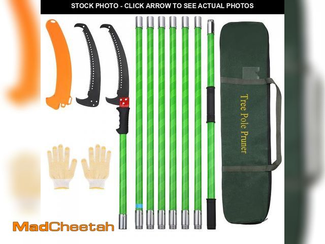 Lot 74-12522064 - SMONTER 26Ft Tree Pruner Pole Saw for Tree Trimming Manual Branches Trimmer Extendable Pole Saw Cutt...