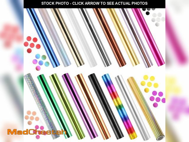 Lot 74-13946451 - 18PCS Transfer Foil Paper Bundle for Foil Quill/Heat Foil Pen/Heat Foil System,Toner Reactive Foil H...