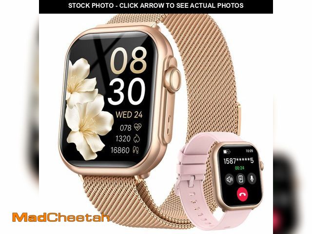 Lot 74-14302265 - Smart Watch for Women for iPhone Android: 1.85"Smartwatch with Make/Answer Call Sleep Heart Rate SpO...