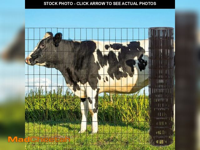 Lot 74-12694483 - SOTTORICH Garden Fence 48in x 100ft, 2 x 3 Inch 16GA, Chicken Wire Mesh Garden Border Fencing Roll V...