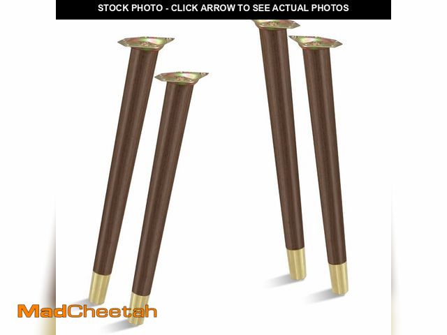 Lot 74-12978539 - TEMI 16" Wood Table Legs Ã¢â¬â Premium Set of 4 Wooden Furniture Legs for Desk, Coffee Table, Ben...