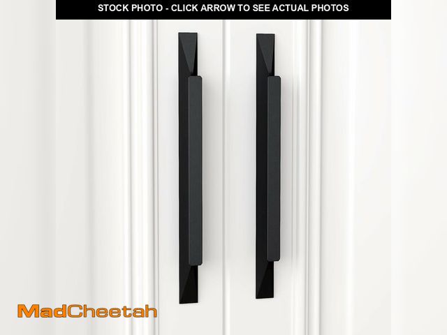 Lot 74-14151534 - Peaha 10 Pack 5 inch Black Handles for Cabinets Long Black Cabinet Handles Kitchen Drawer Pulls Extr...