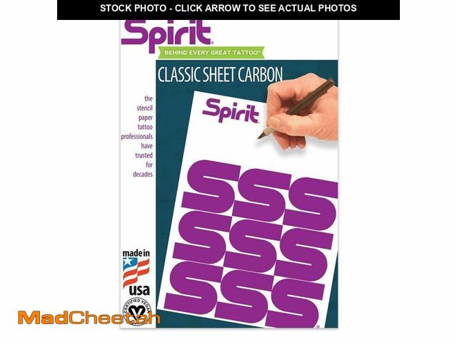 Lot 74-14272587 - SpiritÃÂ® Classic Sheet Carbon Tattoo Stencil Transfer Paper, 8.5" X 11" - 200 Sheets, Certified Ve...
