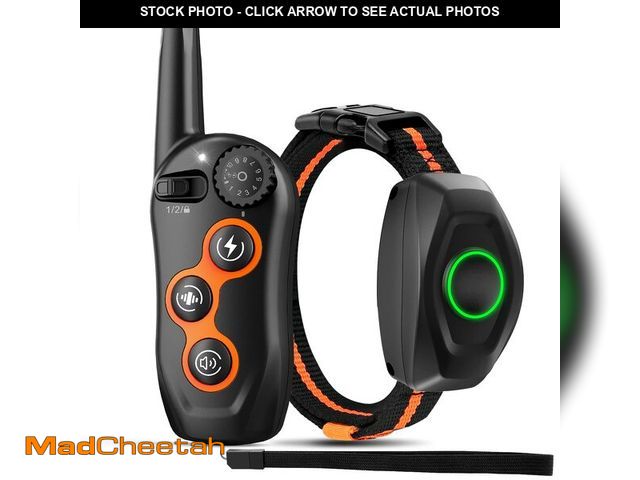 Lot 74-14474940 - Dog Training Collar, IPX7 Waterproof Dog Shock Collar with Remote Control Range 1300ft, 3 Training M...