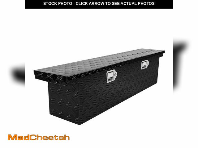 Lot 74-12674755 - (MISSING KEYS) COOLBAG Crossover Tool Box Deep 14" H x 12" D x 60" L Waterproof Lockable Aluminum Bl...