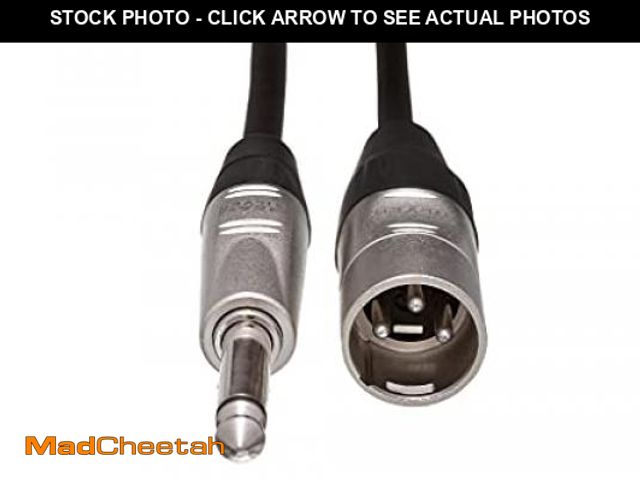 Lot 74-8156857 - Hosa HPX-015 Pro Unbalanced Interconnect, REAN 1/4 in TS to XLR3M, 15 ft - UNUSED