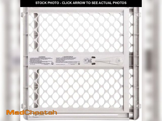 Lot 74-13733892 - (MISSING HARDWARE) MYPET Universal Pet Gate: 26" - 42" Wide Dog Gate for Doorways with Pressure Fit ...