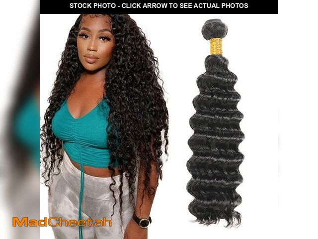 Lot 74-14209737 - *SEE PICS FOR COLOR* Human Hair Bundles Deep Wave Bundles Human Hair 10A Brazilian Virgin Remy Hair ...