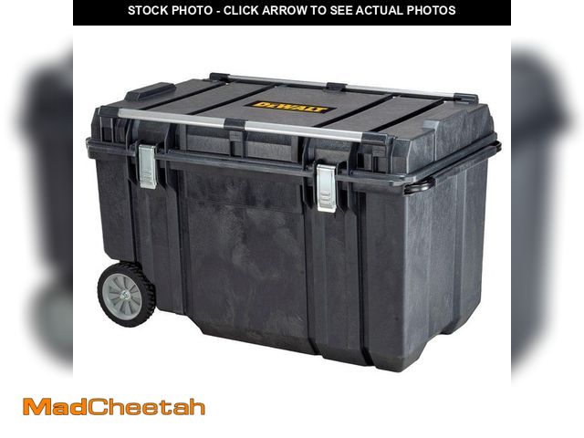 Lot 74-14113358 - *BROKEN LATCHES* DEWALT Tough Chest 38 in. W 63 Gal. Polypropylene Rolling Tool Box *BROKEN LATCHES*...