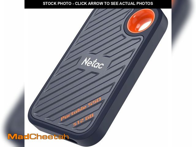 Lot 74-13572600 - Netac 512GB Extreme Portable SSD External Solid State Drives Up to 2000MB/s Read 1700MB/s Write Spee...