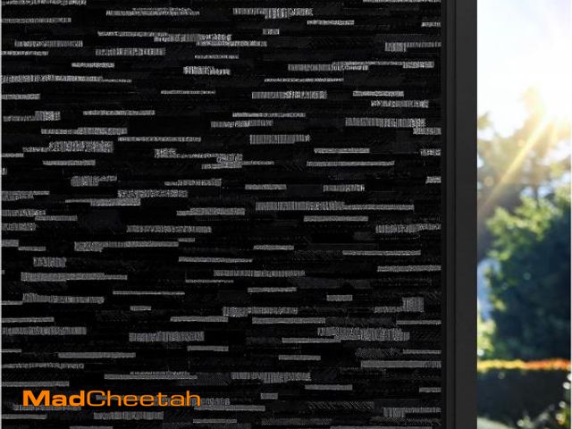 Lot 74-12508741 - rabbitgoo Blackout Window Film, Sun Blocking Privacy Film for Room Darkening, Removable Black Out Vi...
