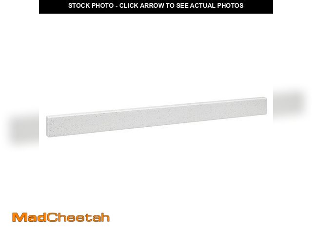 Lot 74-10332294 - 30.5 in. W Solid Surface Resin Vanity Backsplash in Arctic - UNUSED