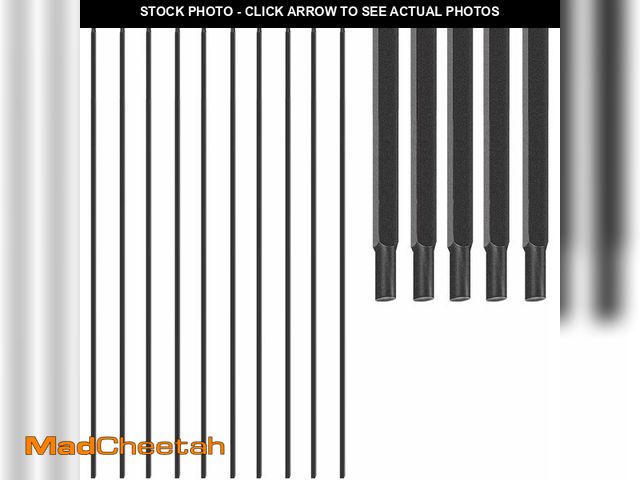 Lot 74-14251028 - Patavin 1/2 Inch Wrought Iron Plain Bar Balusters - Hollow Iron Square Metal Stair Balusters - Metal...
