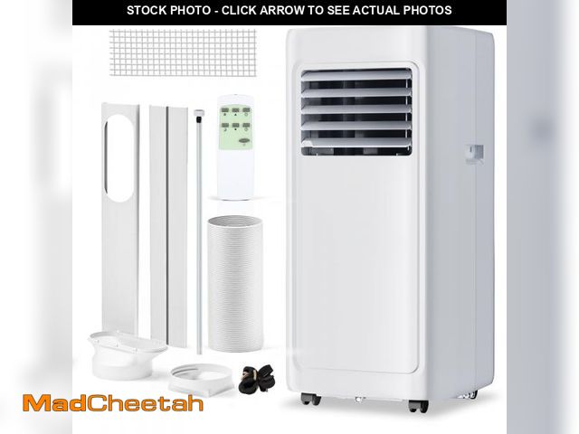 Lot 74-12155404 - Simzlife Portable Air Conditioner 8000 BTU , Dehumidifier, Fan,Cool, 3 in 1 AC with Remote Control -...