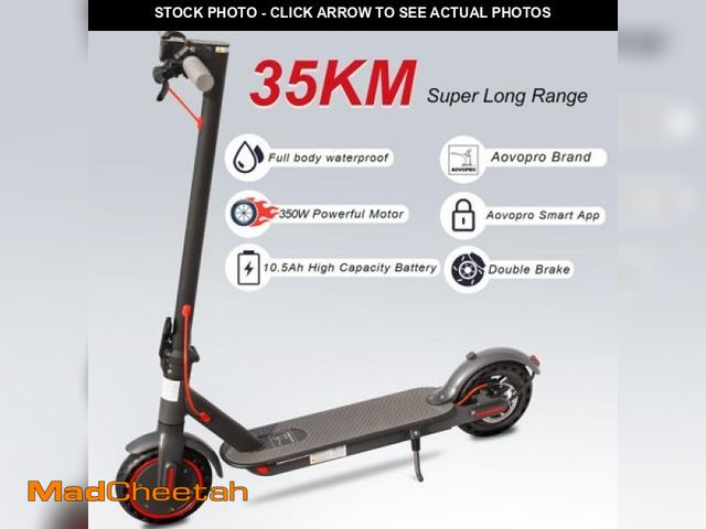 Lot 74-12108194 - AOVOPRO ES80 350W 8.5  Foldable Electric Scooter for Adults  21 Miles Range - UNUSED