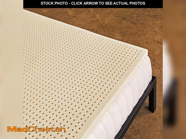 Lot 74-12810583 - Pure Green Natural Latex Mattress Topper - Soft - 2 Inch - Queen Size (GOLS Certified Organic) - UNU...