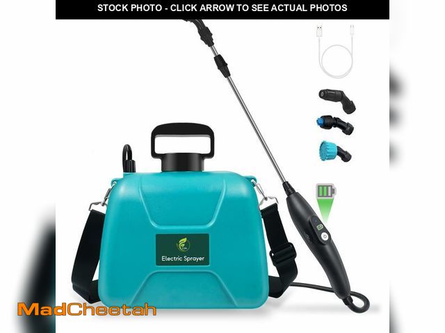 Lot 74-14143337 - 2 Gallon Battery Powered Garden Sprayer, Electric Sprayer with USB Rechargeable Handle, 3 Mist Nozzl...