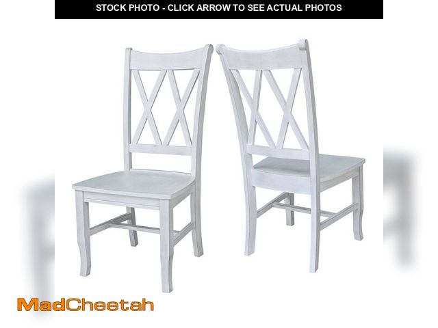 Lot 74-12658364 - International Concepts Set Of 2 Jeremy Double Dining Chairs - UNUSED