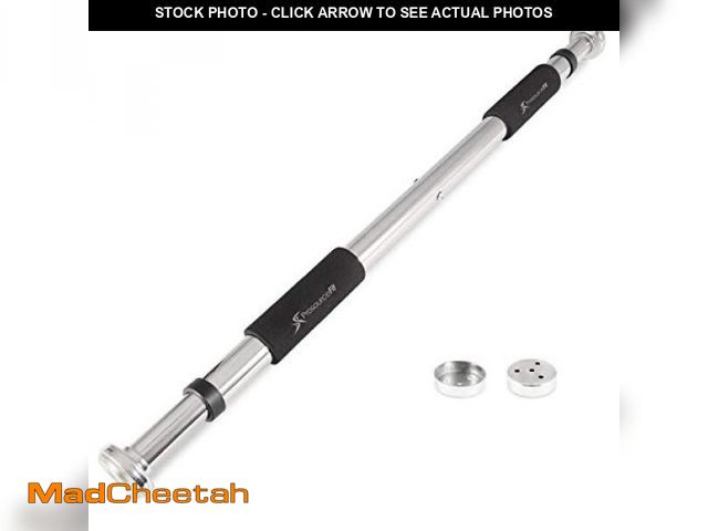 Lot 74-12211701 - ProsourceFit Heavy Duty Doorway Mount Pull Up/Chin-Up Bar, Adjustable with Foam Grips for Home Worko...