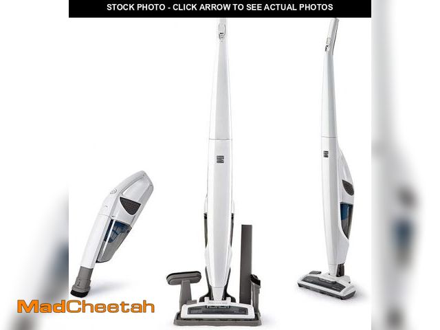 Lot 74-12155433 - (MISSING CHARGER) Kenmore DS1030 Lightweight Cordless Stick Vacuum Cleaner, 24V, White, Handvac unde...