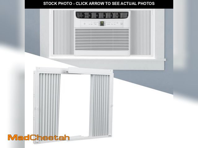Lot 74-12117998 - Memrita Window AC Side Panels with Frame Set,Air Conditioner Accordion Filler Curtain Replacement fo...
