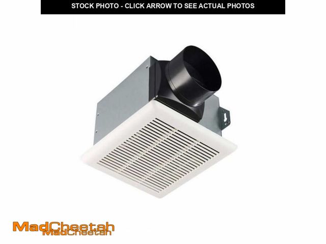 Lot 74-11895134 - Commercial Electric 80 CFM 1.5 Sone Bathroom Exhaust Fan(MISSING COVER)  - UNUSED