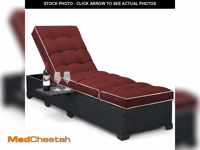 Lot 74-14065700 - Tycdiose Outdoor Chaise Lounge Chair Cushion, Waterproof Non-Slip Patio Chaise Lounge Cushions for O...