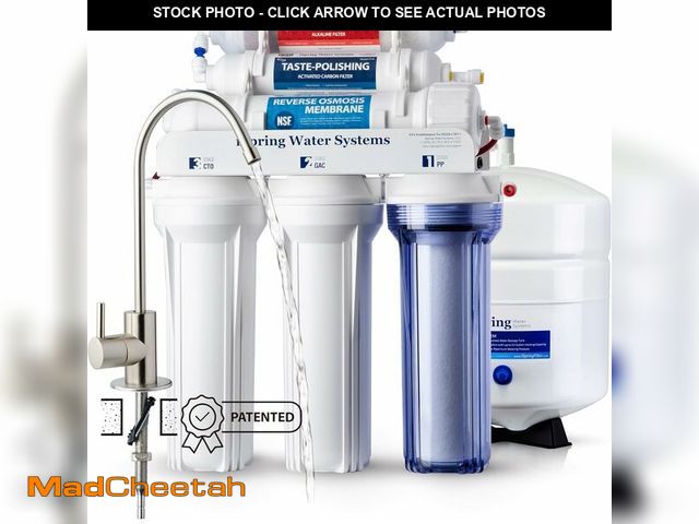 Lot 74-12827083 - iSpring RCC7AK, NSF Certified, 75 GPD, Alkaline 6-Stage Reverse Osmosis System, pH+ Remineralization...