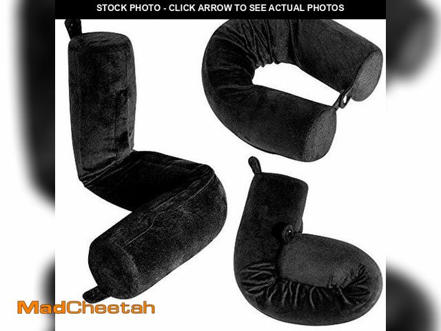 Lot 74-12685673 - Dot&amp;Dot Twist Memory Foam Travel Pillow for Neck, Chin, Lumbar and Leg Support - Neck Pillows fo...