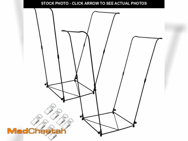 Lot 74-14433456 - viterlight 2 Pack Trash Bag Holder, 30-45 Gallon Metal Garbage Bag Holder - UNUSED