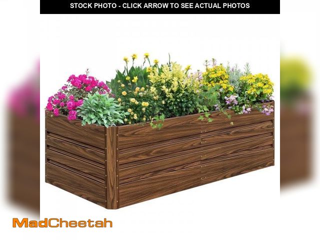 Lot 74-12402154 - SnugNiture 6x3x2 ft Metal Raised Garden Bed Outdoor, Deep Root Galvanized Planter Box for Vegetables...