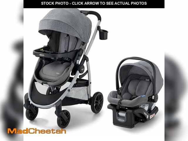 Lot 74-14221422 - Graco Modes Pramette Travel System, Car Seat and Stroller Combo, Includes SnugRide LX Infant Car Sea...